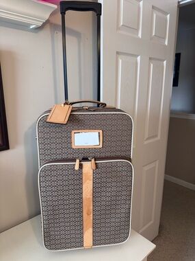 COACH Mini Signature Jaquard Rolling Suitcase